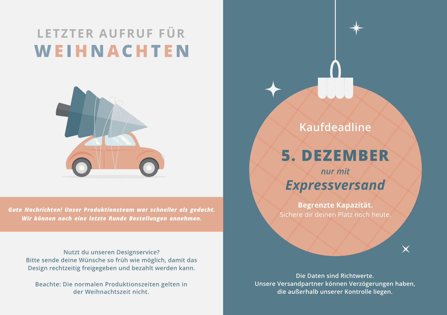 Weihnachtsfristen